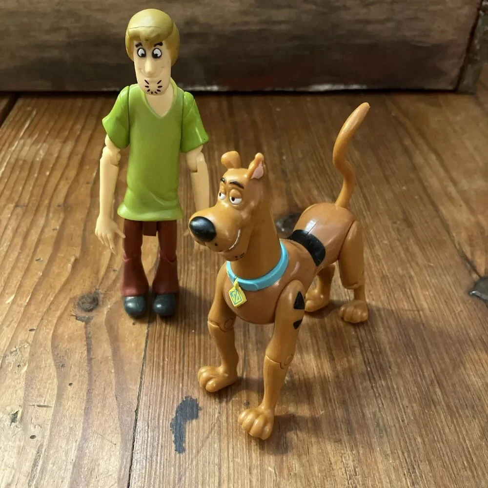 Vintage 2001 Hanna Barbera Scooby Doo Shaggy Poseable Figures 4.5“